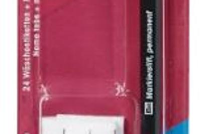 Etichette adesive e matita marca biancheria PR 611 795